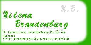 milena brandenburg business card